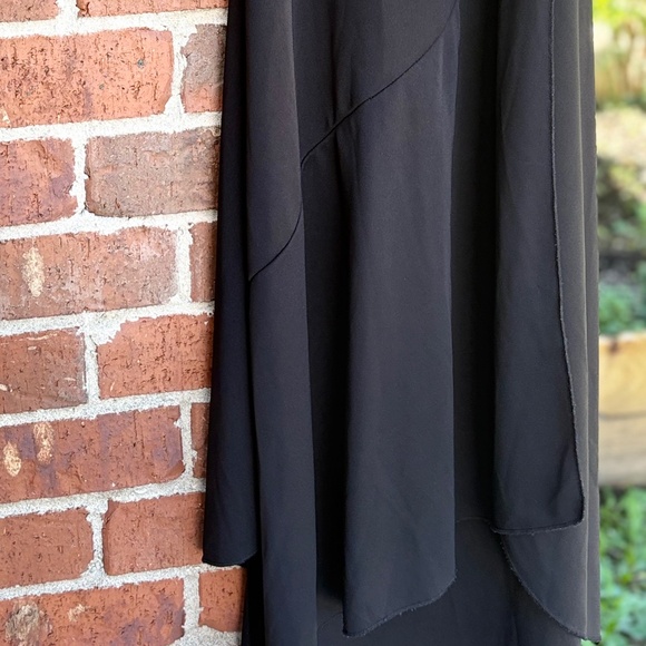 Black Halter Backless Drape Maxi Dress – Size: L - Picture 3 of 4